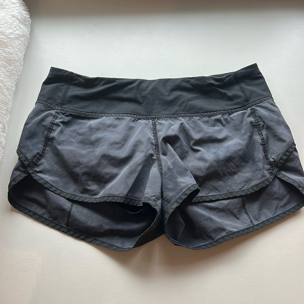 Black and Grey LULULEMON shorts